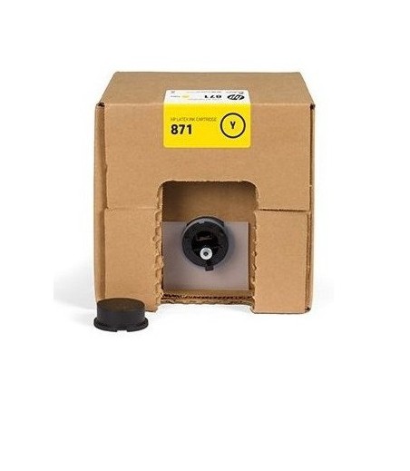 Genuine HP 871C 3-liter Yellow Latex Ink Cartridge G0Y81C