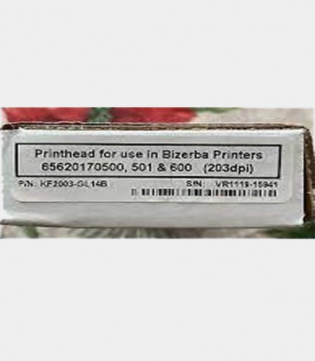 Bizerba KF2003-GL14B Thermal Printhead 65620170500